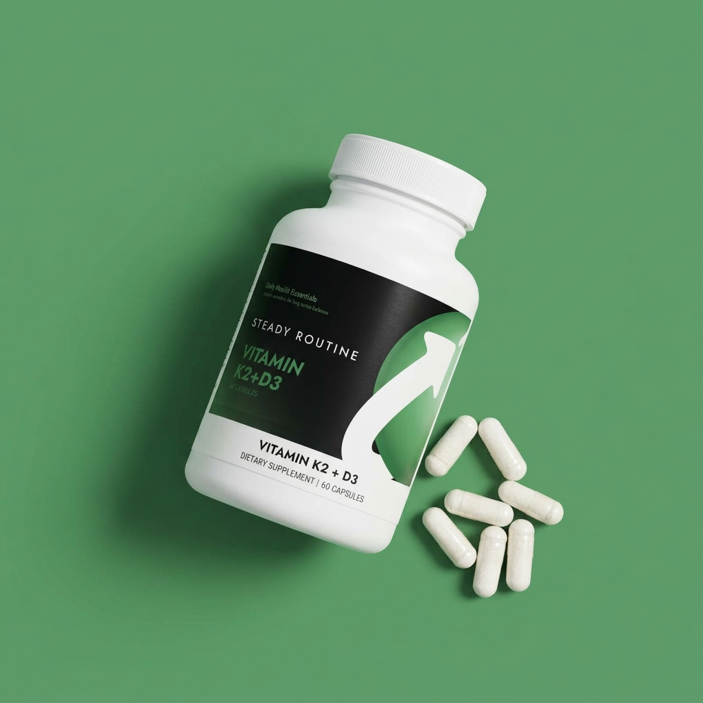 Vitamin K2 + D3 – Bone & Muscle Support (60 Capsules)