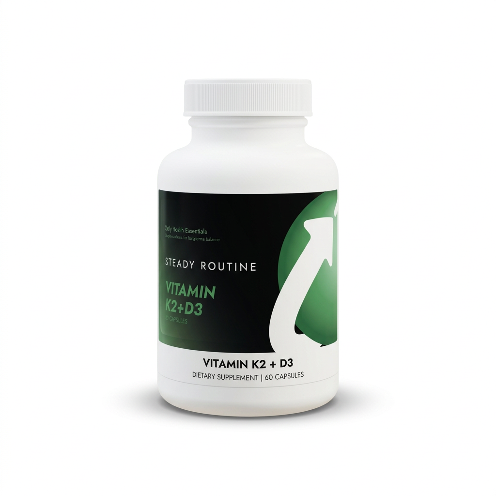 Vitamin K2 + D3 – Bone & Muscle Support (60 Capsules)